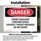 Signmission 7 in H x 10 in W, Vinyl Decal, Rectangle, Permit Required Confined Space Lockout Tagout OS-2PACK-DS-D-710-L-2156 - alternate 5